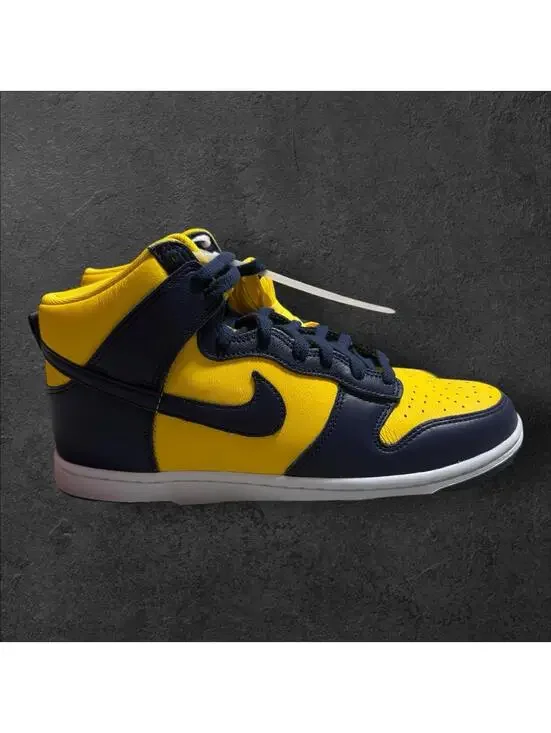 Nike Dunk High 2025 Michigan Maize Blue HF3143-700 Men's Size 8.5 - Picture 3 of 6